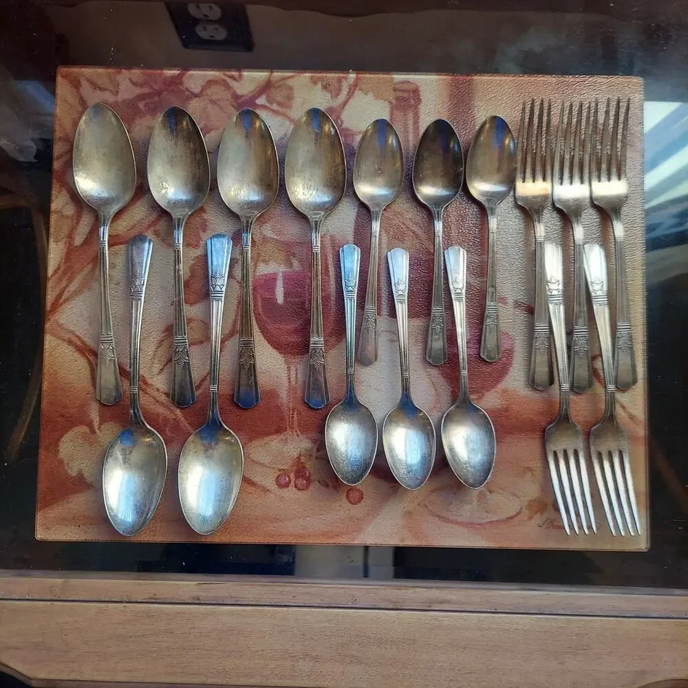 Court (c.1939) Silver Plate Spoons and Forks Lot